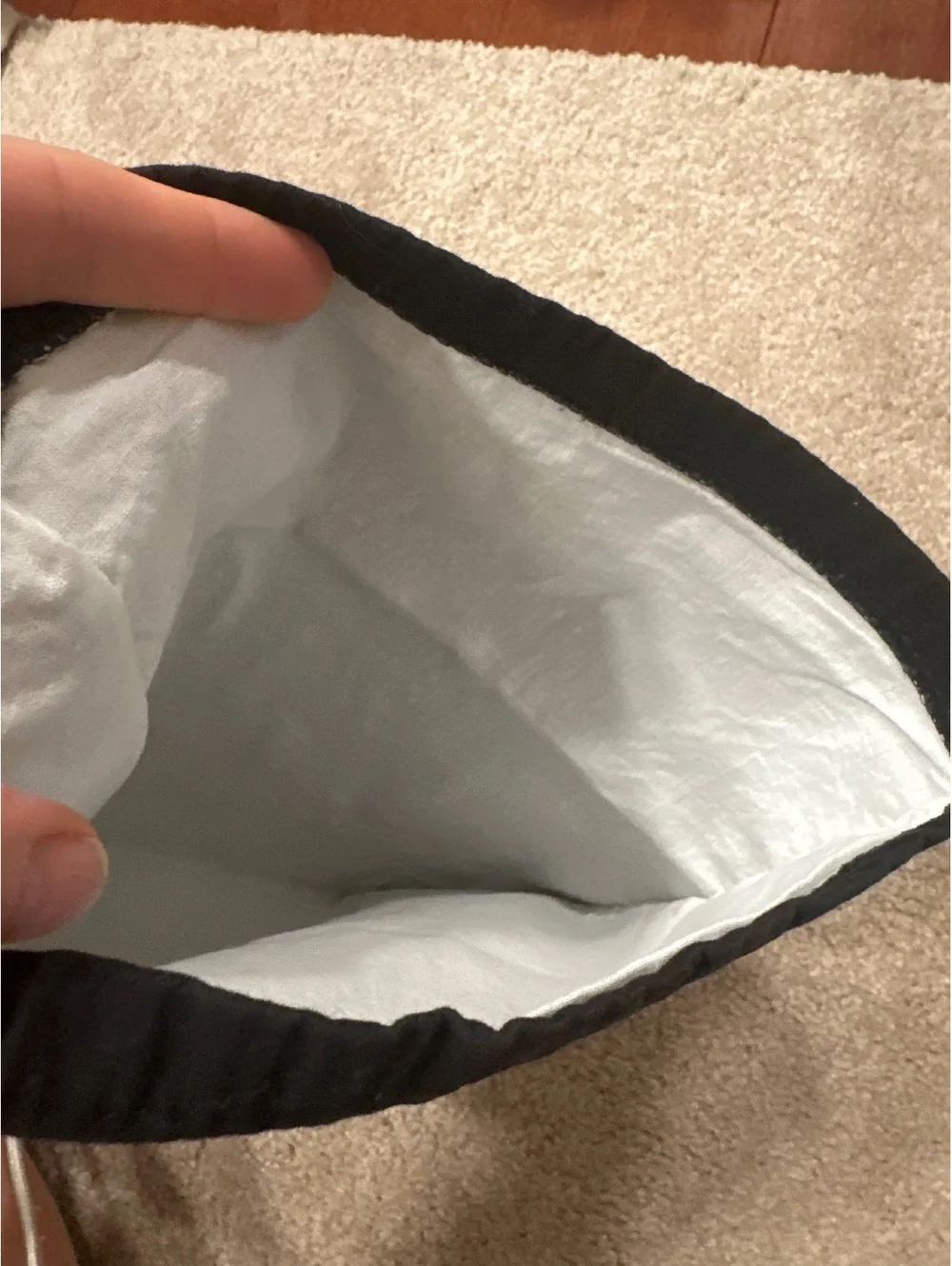 (3)Saint Laurent Black Dust Bag with White Logo
